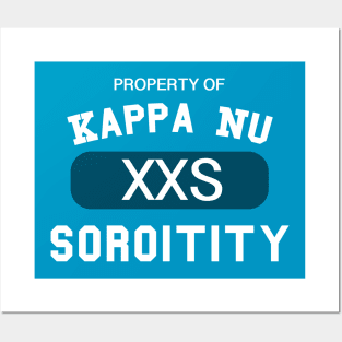 Property of Kappa Nu Soroitity White Text Posters and Art